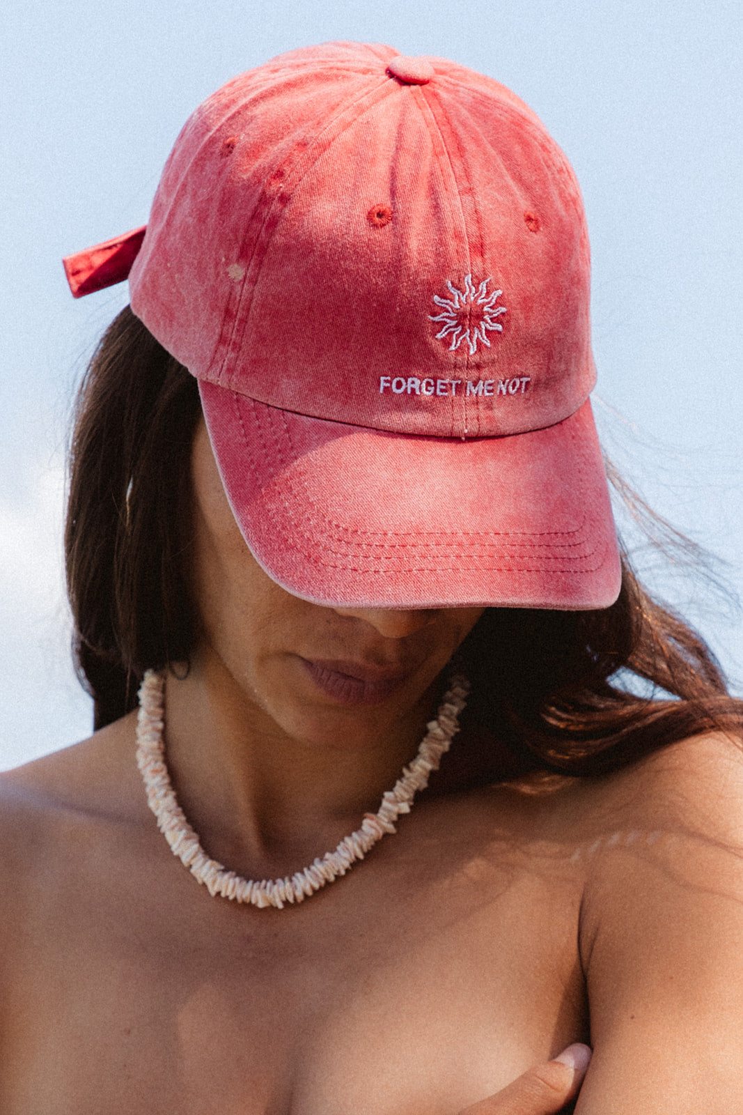 Forget Me Not Cap in Chilli